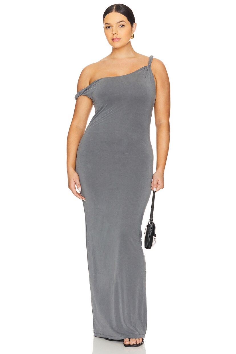 Twist Shoulder Maxi Dress - luluinthesky