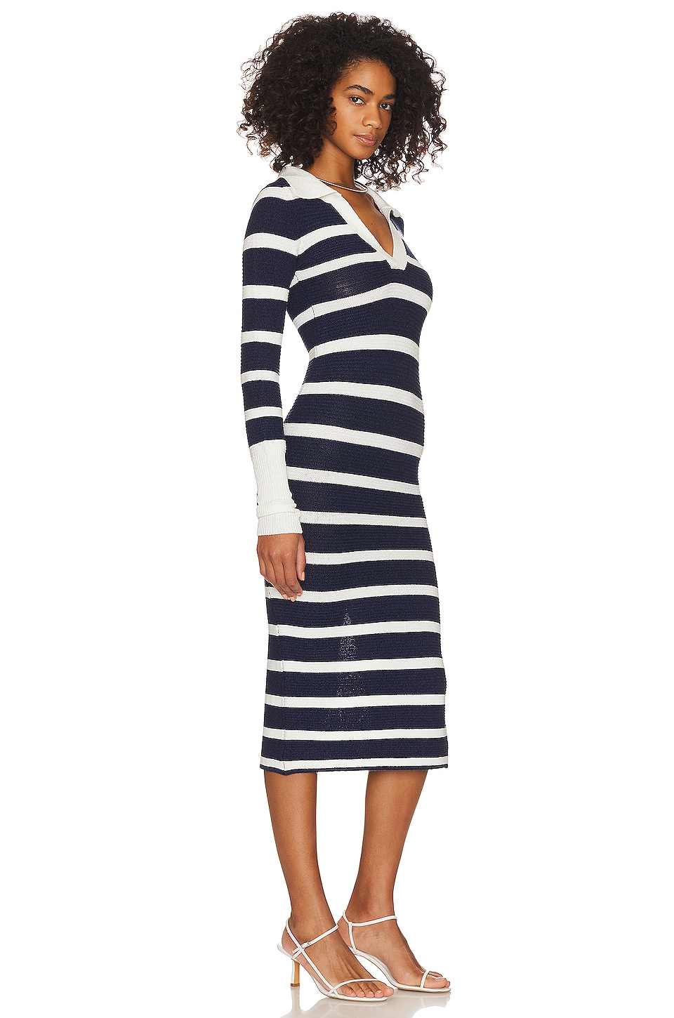 Arlie Striped Midi Knit Dress - luluinthesky
