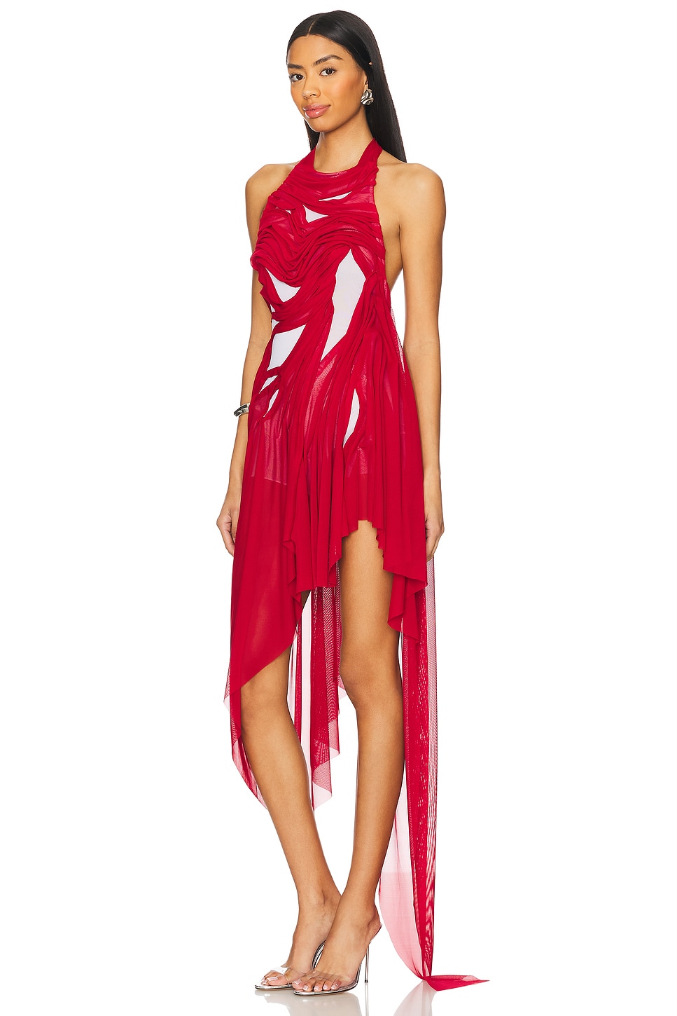 Bursting Flower Wetlook Dress - luluinthesky