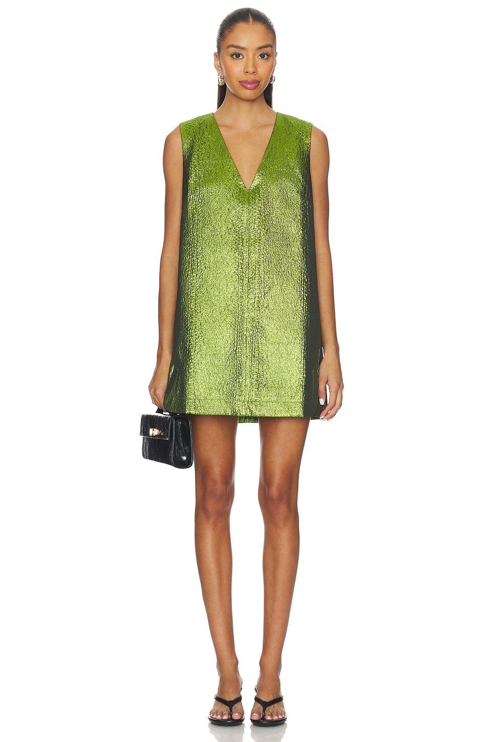 Fountain Metallic Mini Dress - luluinthesky