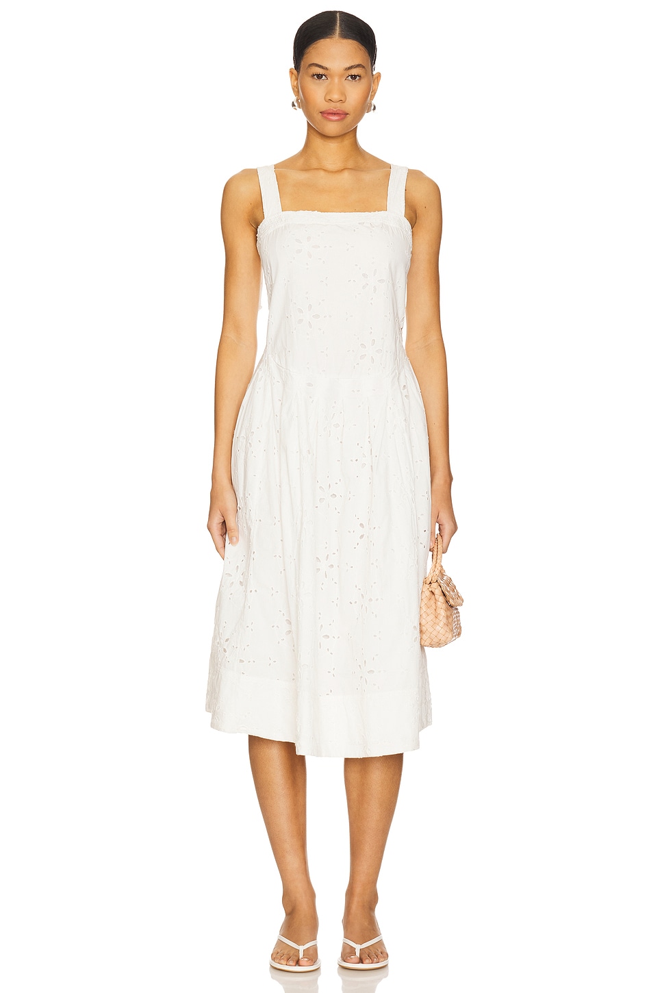 Primavera Eyelet Midi Dress - luluinthesky
