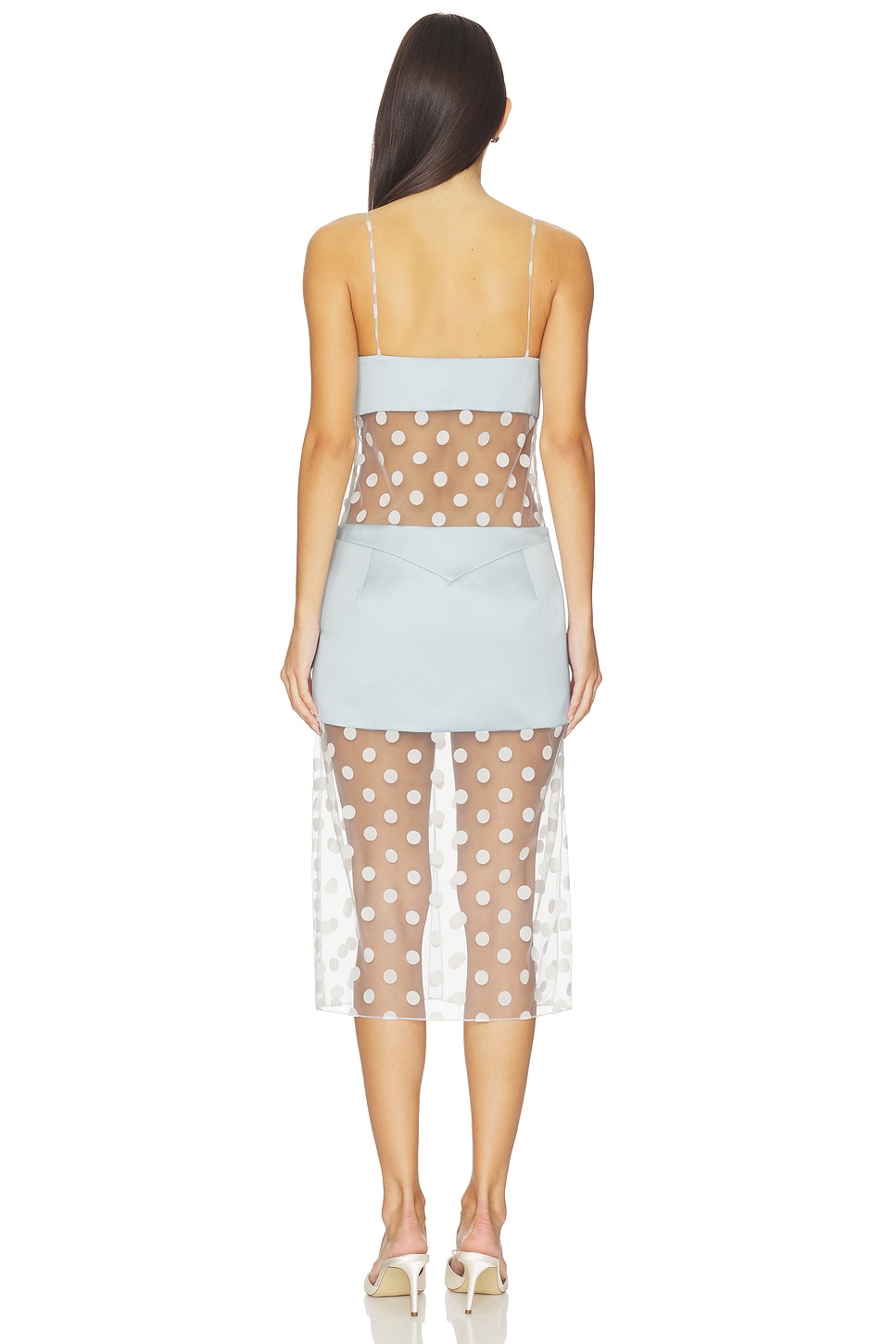 Sheer Panelled Slip Midi Dress - luluinthesky