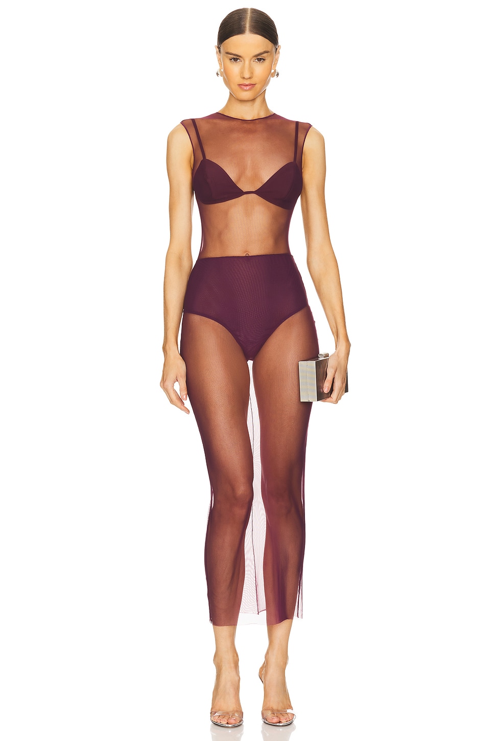 Mesh Maxi Dress - luluinthesky