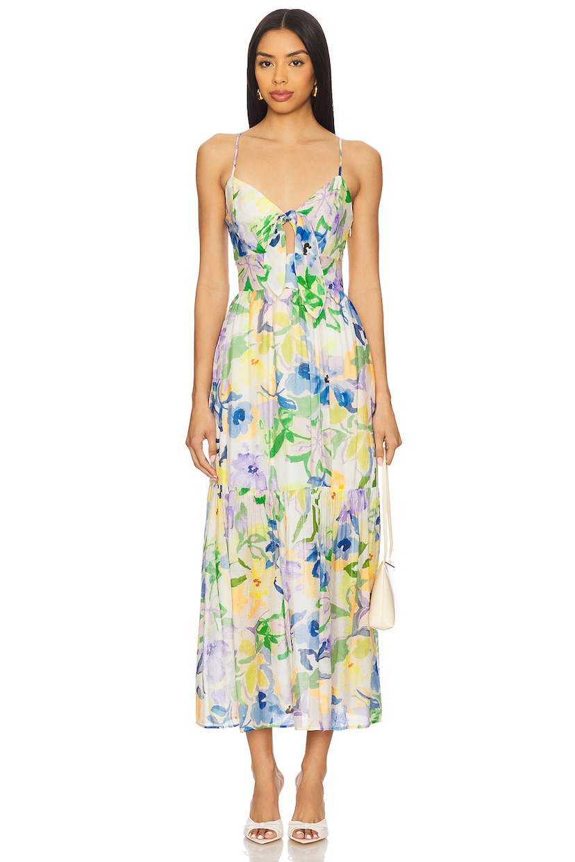 Fable Tie Midi Dress - luluinthesky