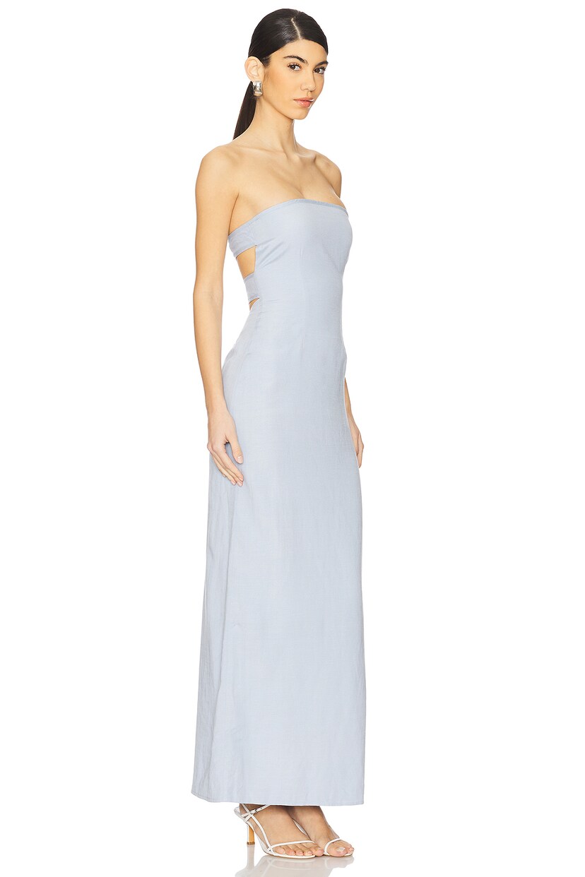 Romy Strapless Panel Back Dress - luluinthesky