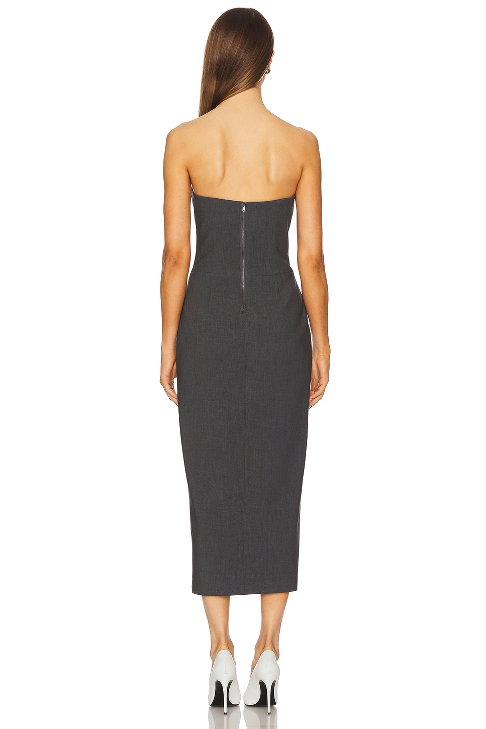 x REVOLVE Nikki Strapless Midi Dress - luluinthesky