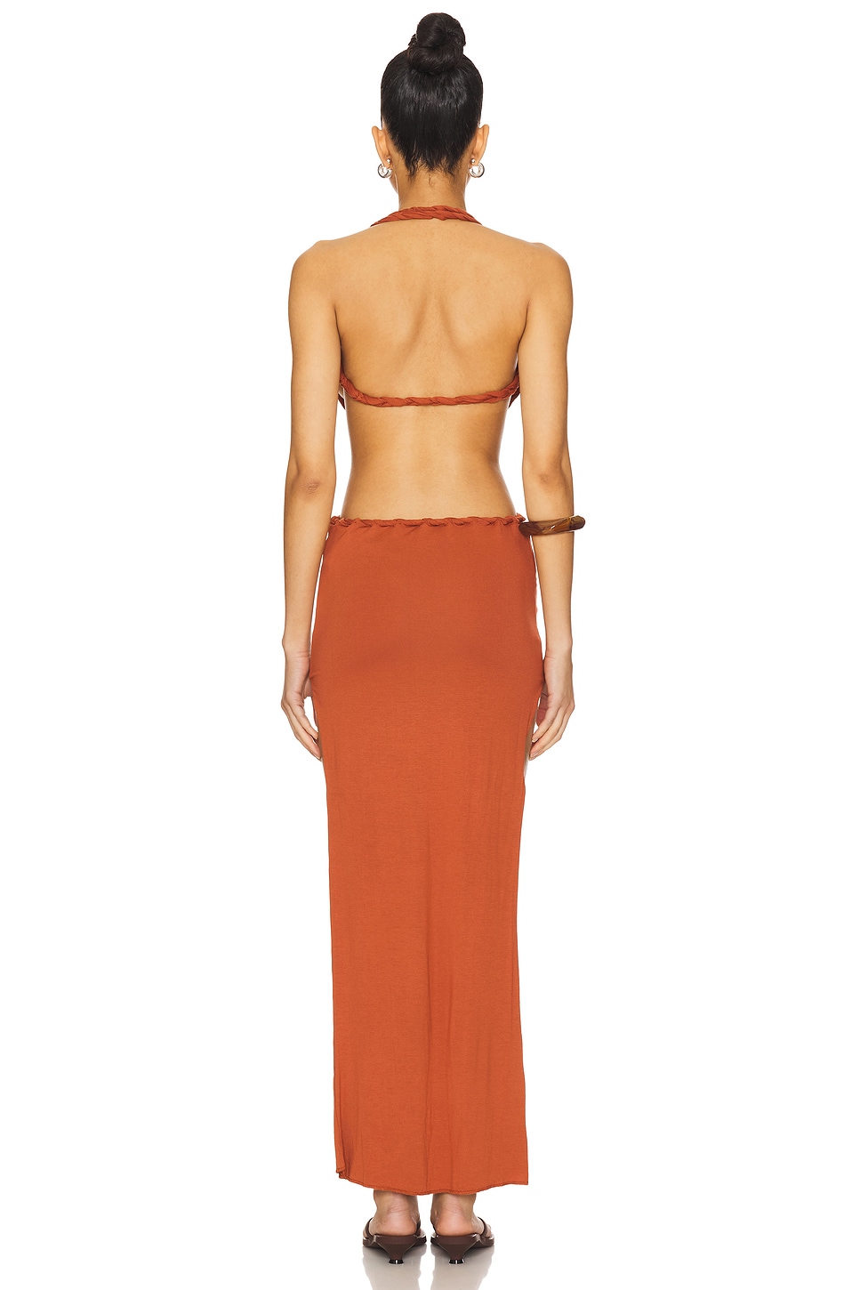 Isla Solid Braided Maxi Dress - luluinthesky