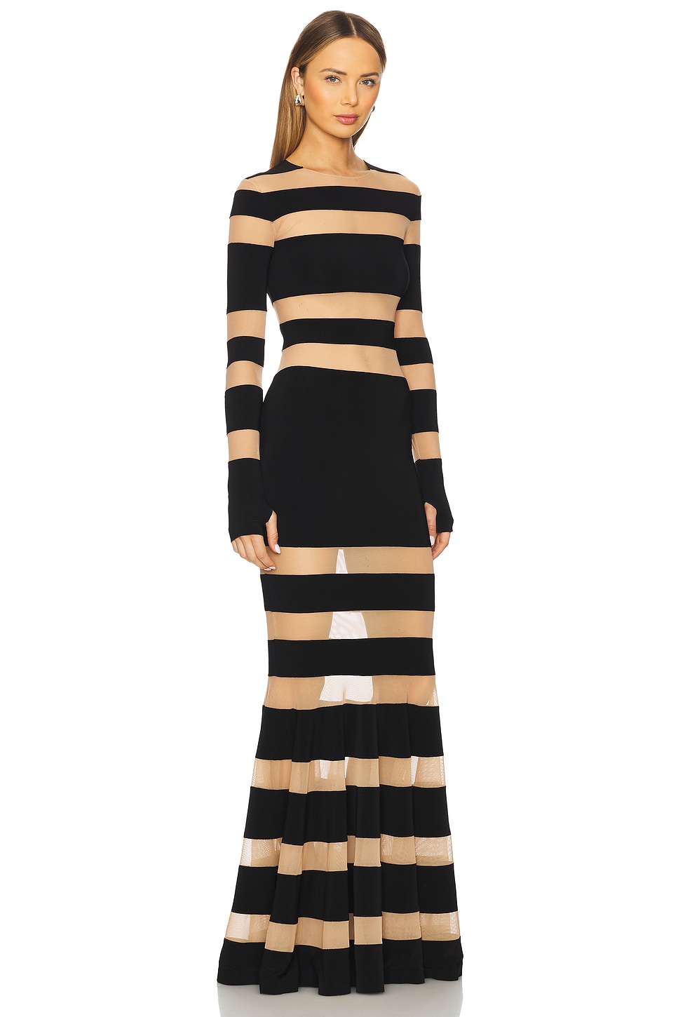 Spliced Dress Fishtail Gown - luluinthesky