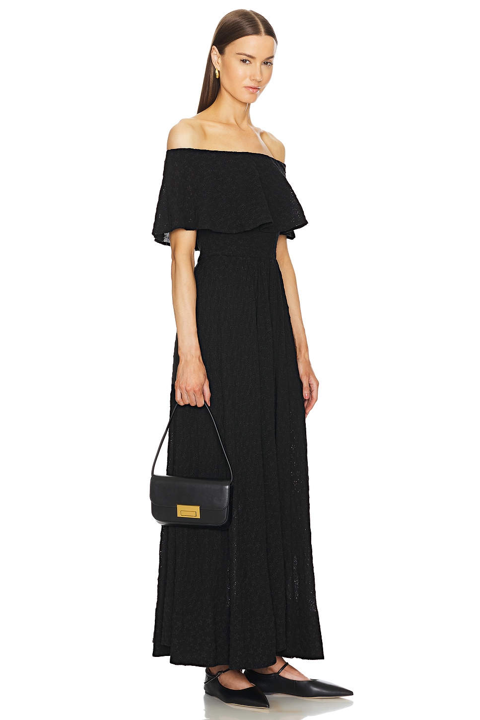 Petite Eyelet Garden Midi Dress - luluinthesky