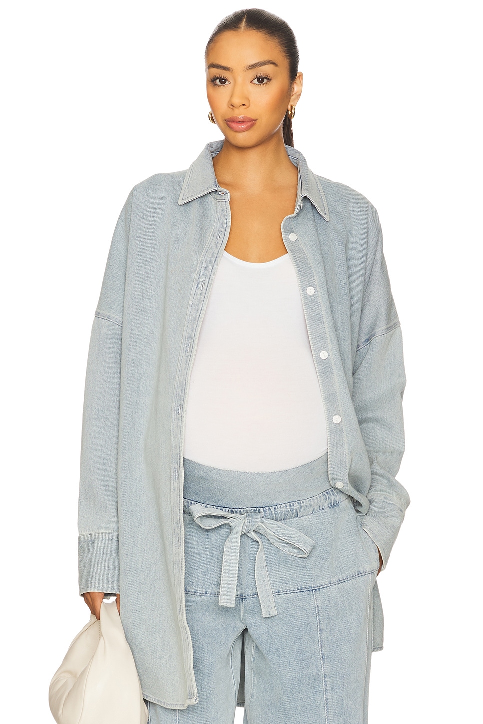 Denim Oversized Shirt Dress - luluinthesky