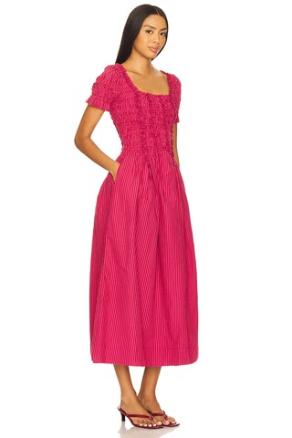 Raphaela Ruffle Midi Dress - luluinthesky