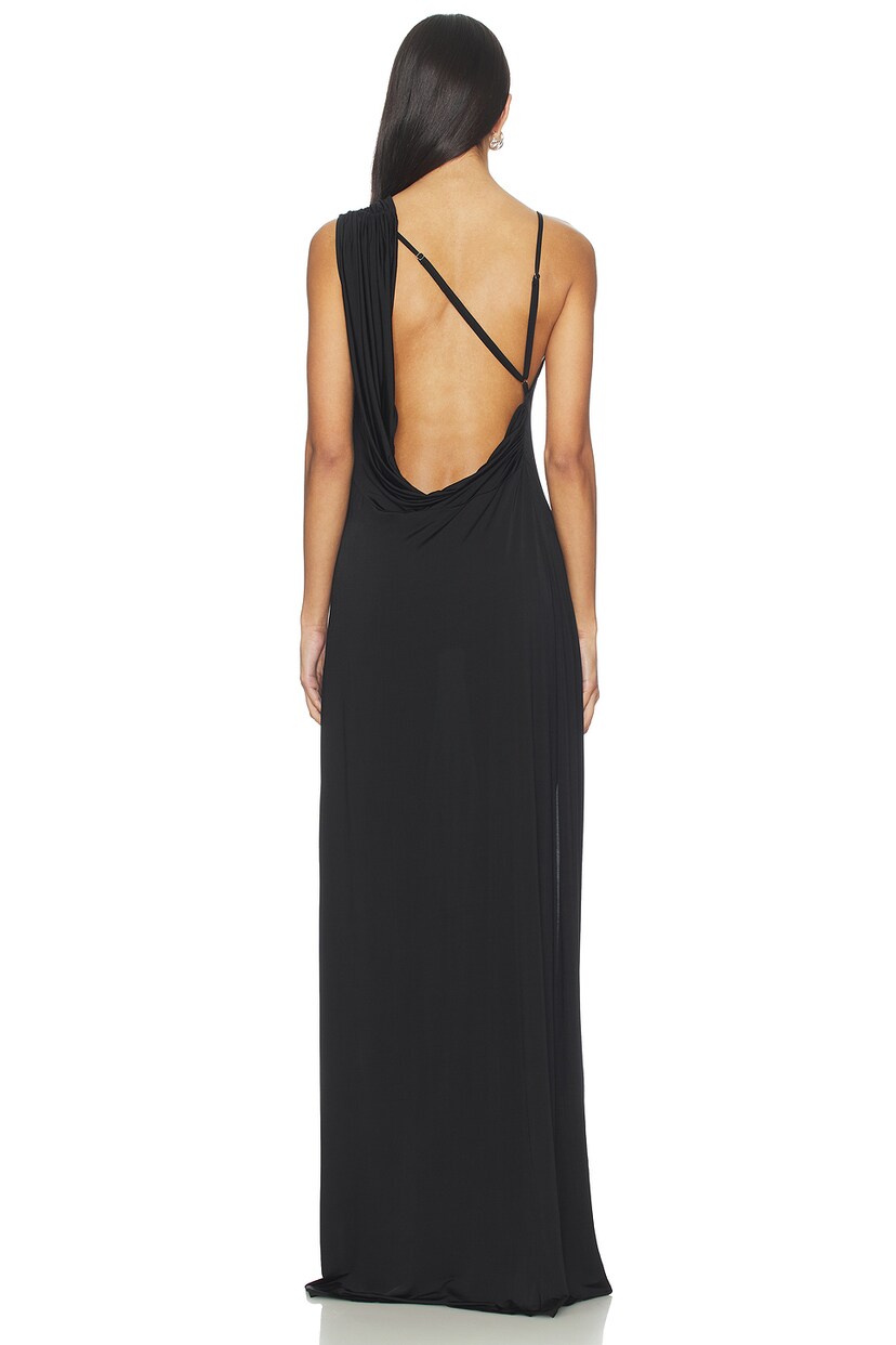 Tessa Draped Shoulder Maxi Dress - luluinthesky