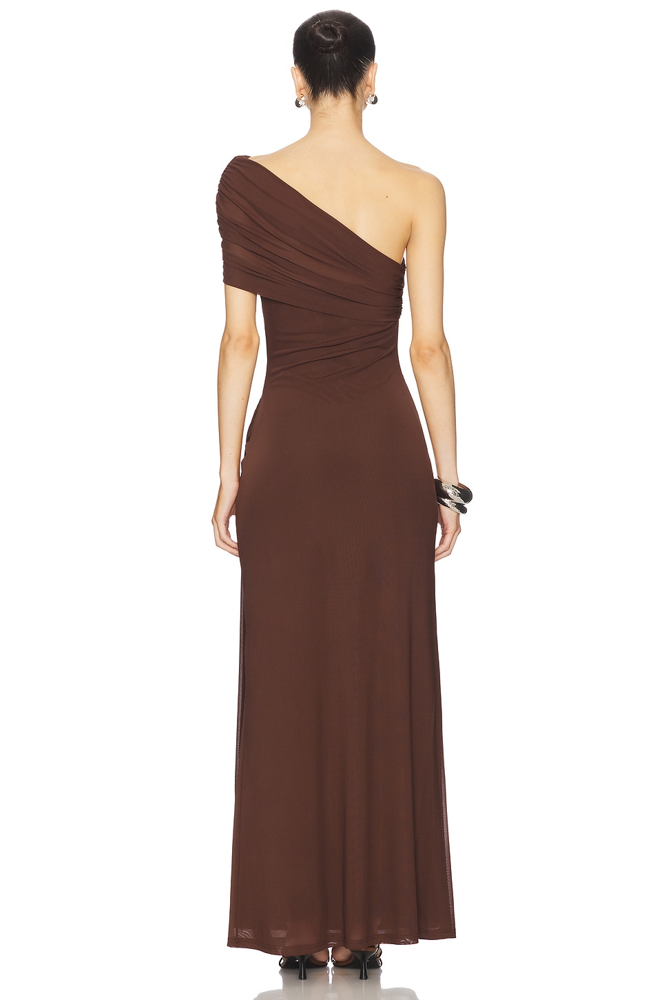 Kassi Draped One Shoulder Midi Dress - luluinthesky