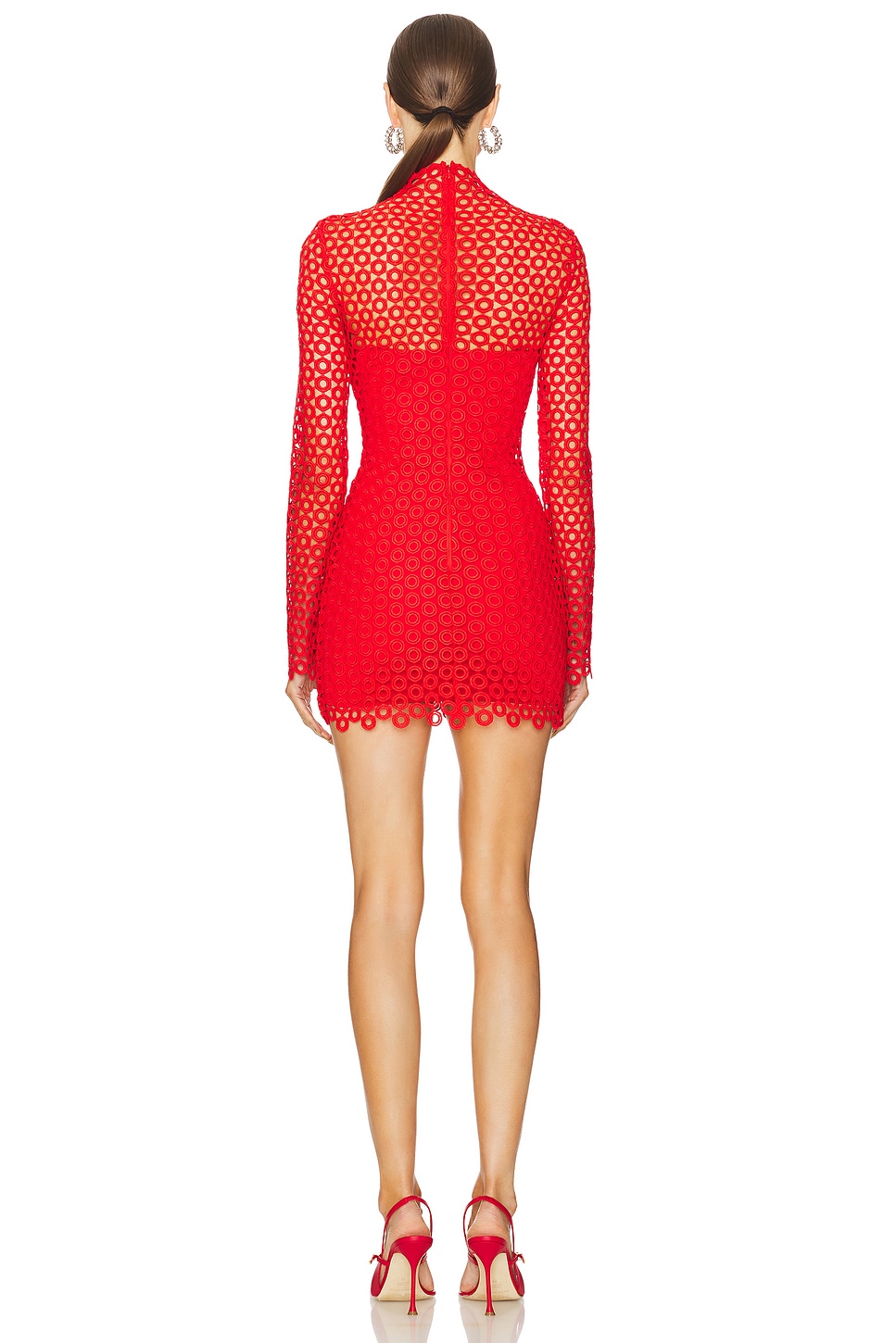 Macrame Long Sleeve Mini Dress - luluinthesky