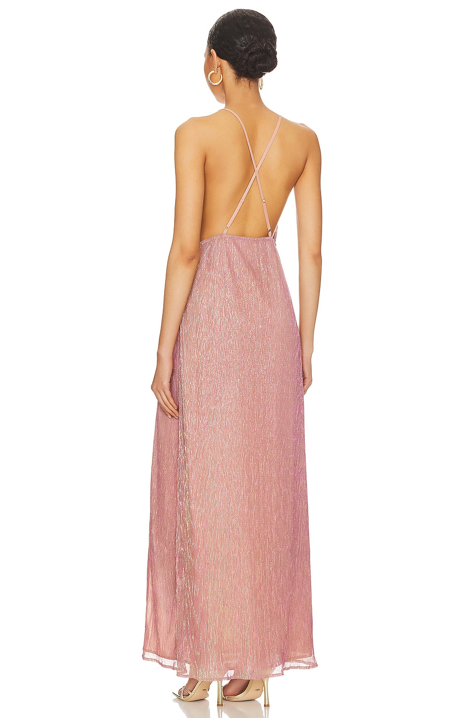 Hailee High Slit Maxi Dress - luluinthesky