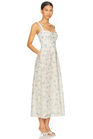 Adaline Broderie Midi Dress - luluinthesky