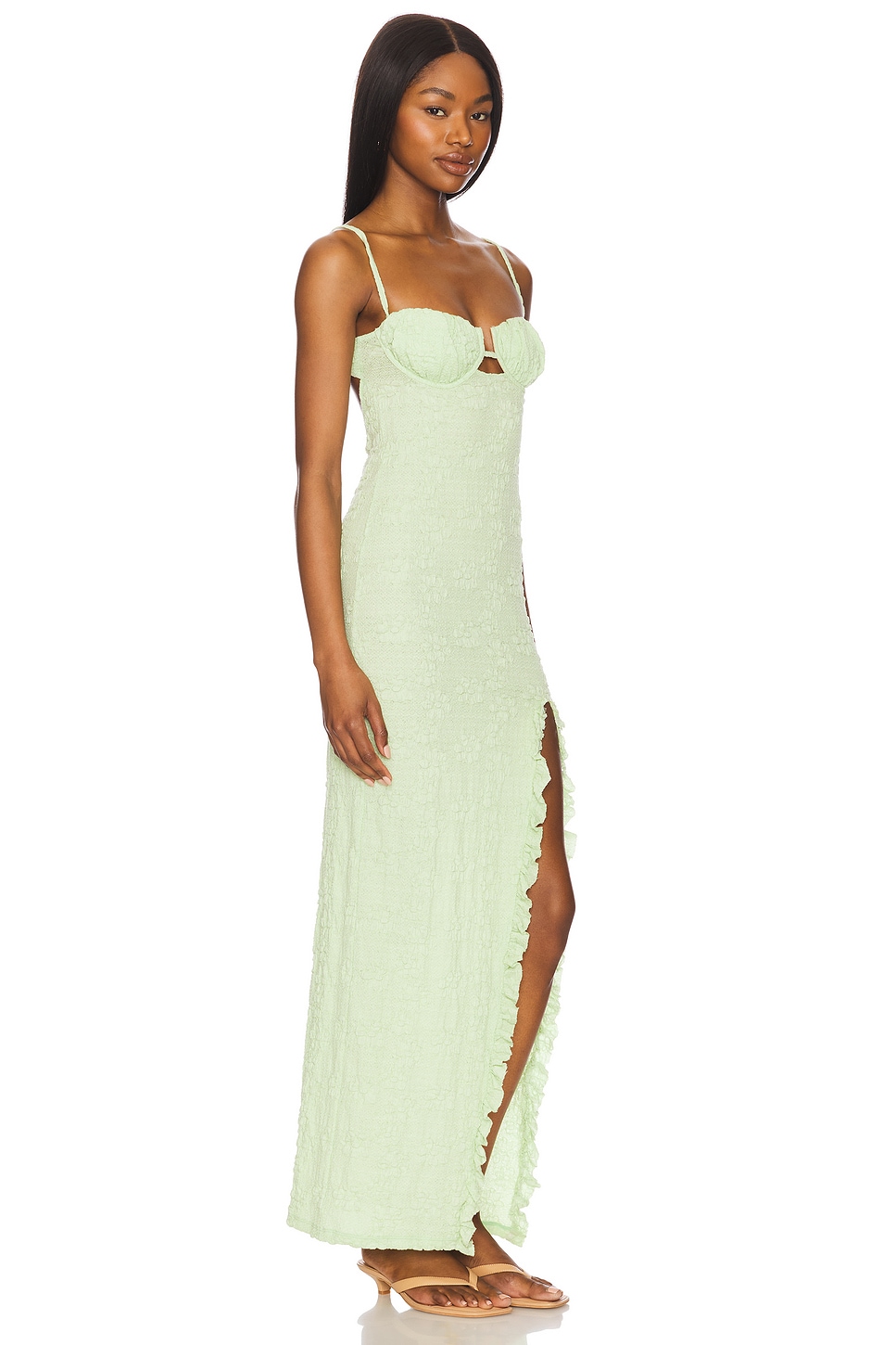 Petal Long Slip Dress - luluinthesky
