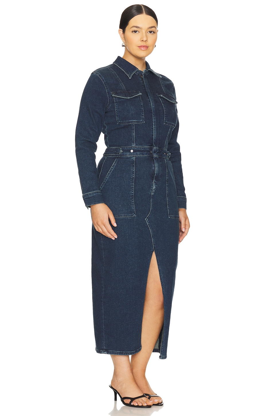 Fit For Success Long Sleeve Midi Dress - luluinthesky