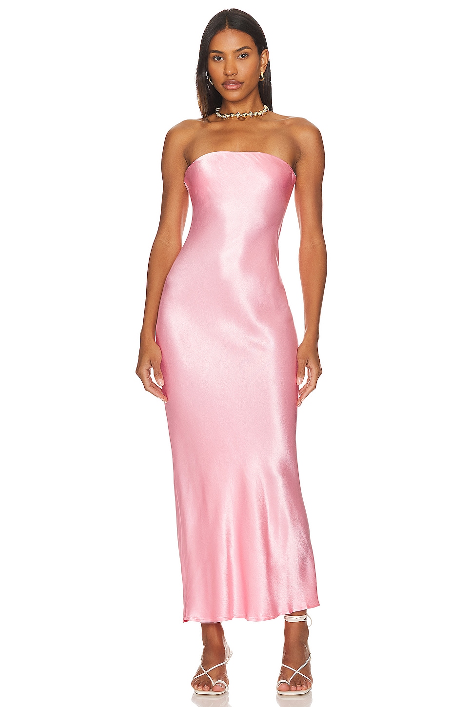 X Revolve Angel Strapless Midi Dress - luluinthesky