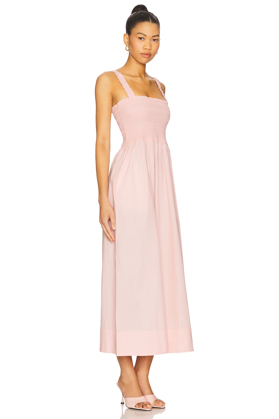 Genevieve Smocked Embroidered Bodice Dress - luluinthesky