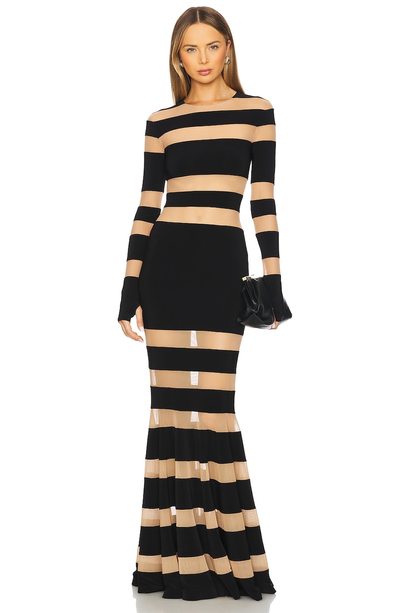 Spliced Dress Fishtail Gown - luluinthesky