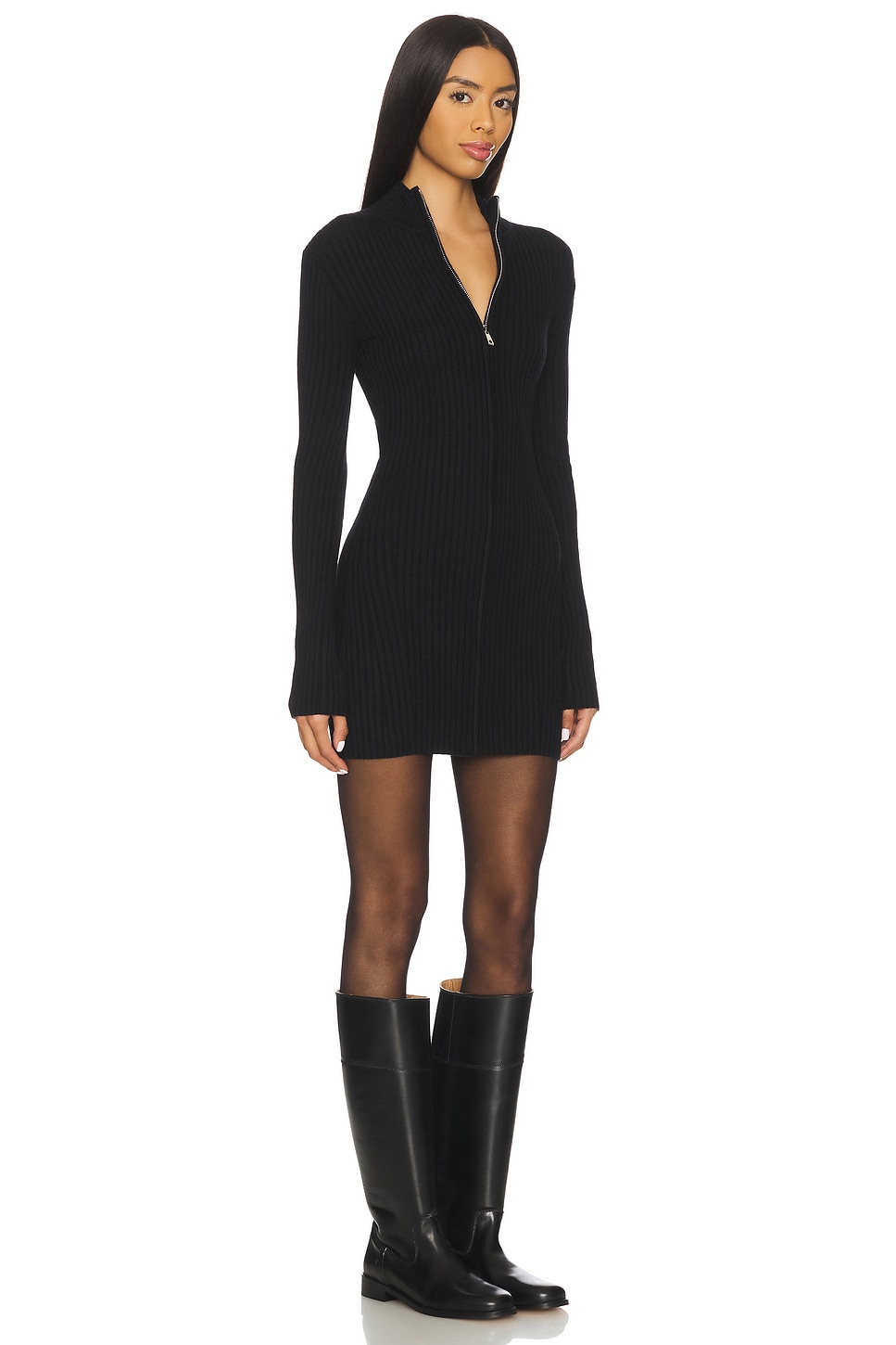 Zenni Zip Front Mini Dress - luluinthesky