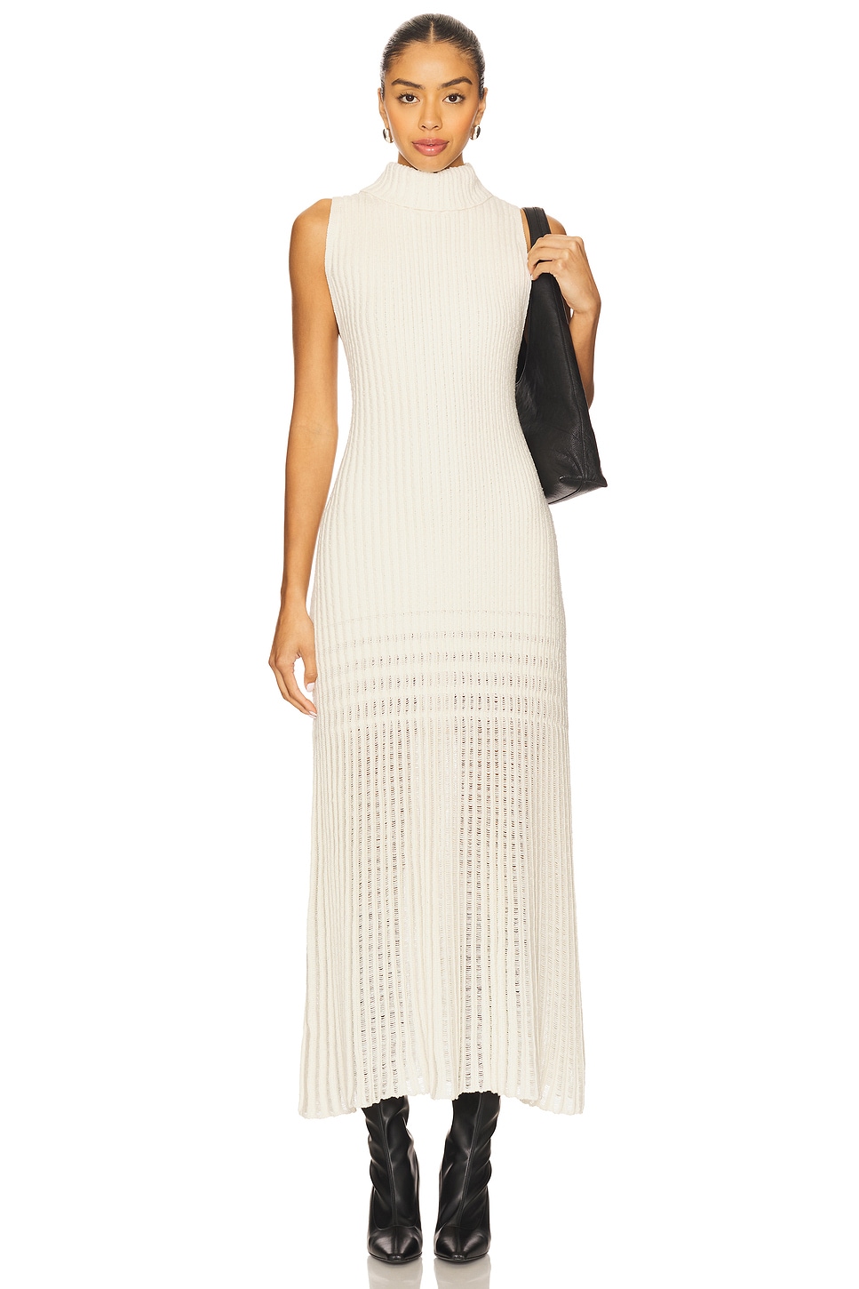 Harley Sweater Maxi Dress In Ivory - luluinthesky