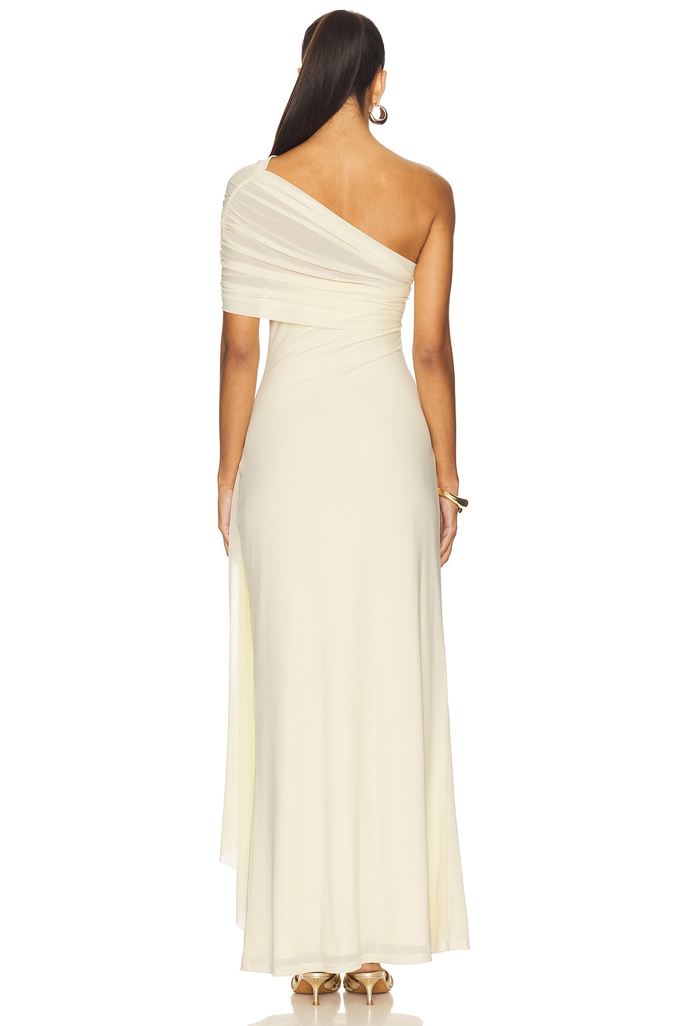 Kassi One Shoulder Midi Dress - luluinthesky