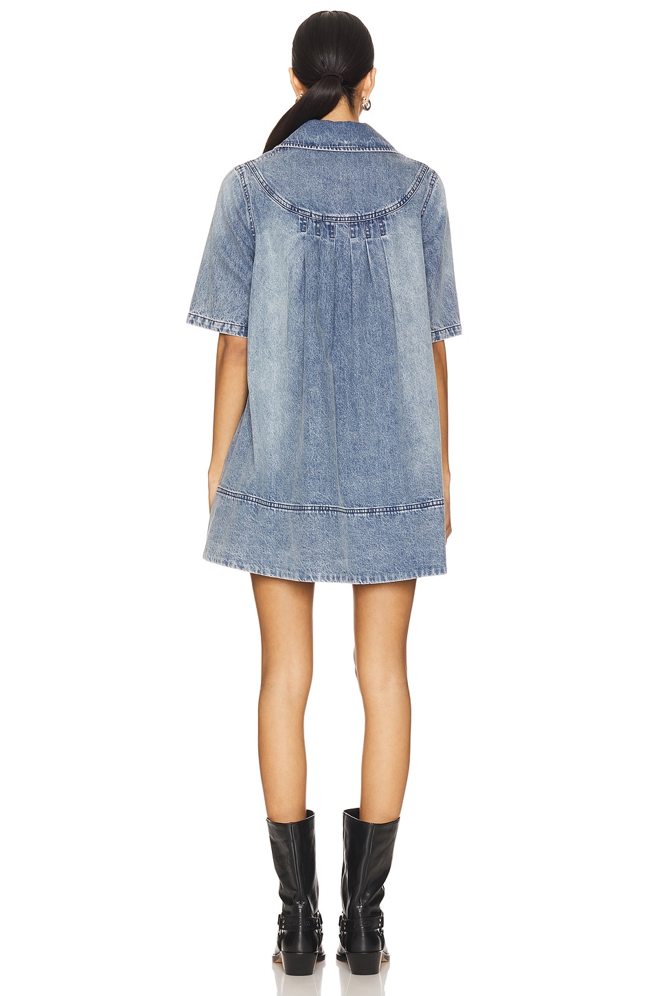 Remino Denim Mini Dress - luluinthesky