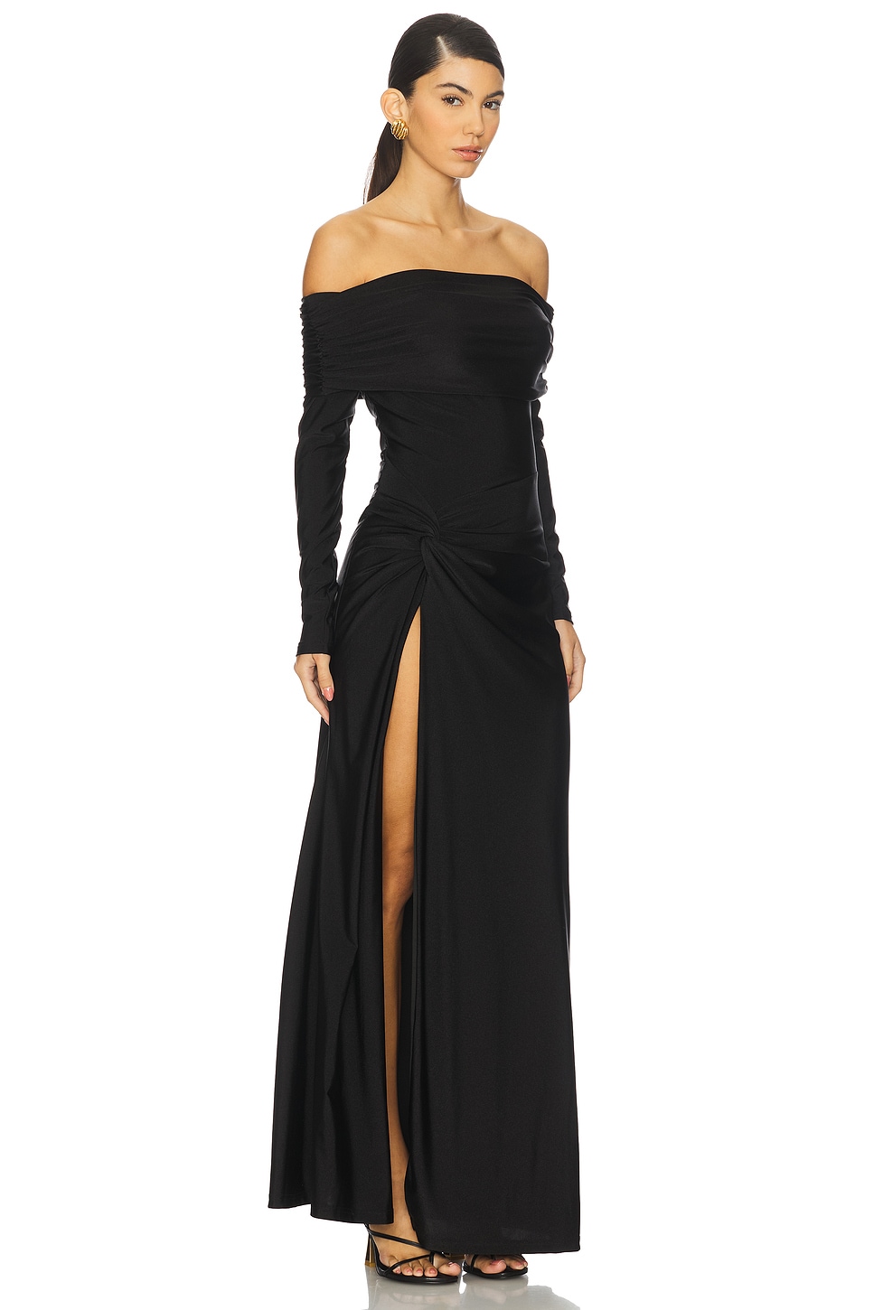 Abbie Off Shoulder Maxi Dress - luluinthesky