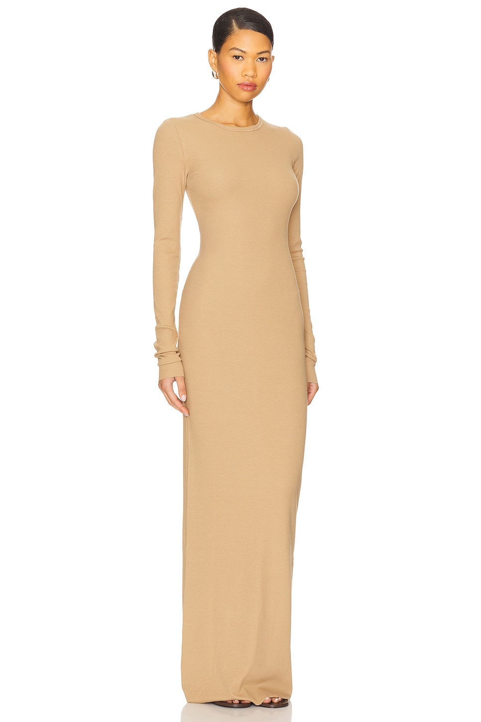 Long Sleeve Crewneck Maxi Dress - luluinthesky