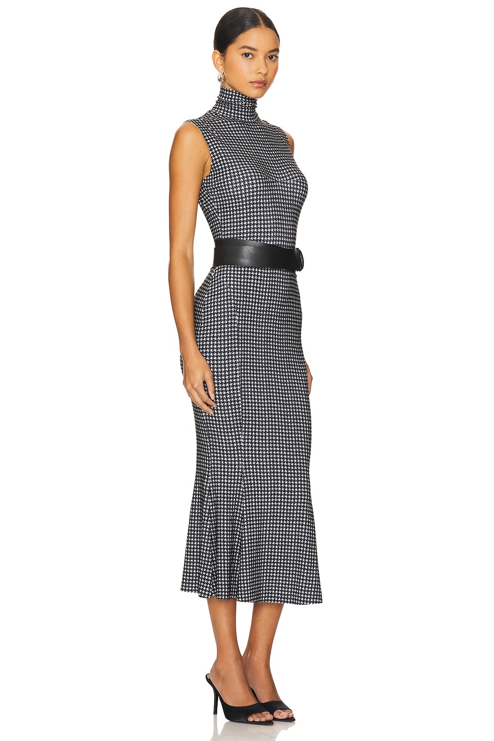 Sleeveless Turtleneck Fishtail Dress - luluinthesky