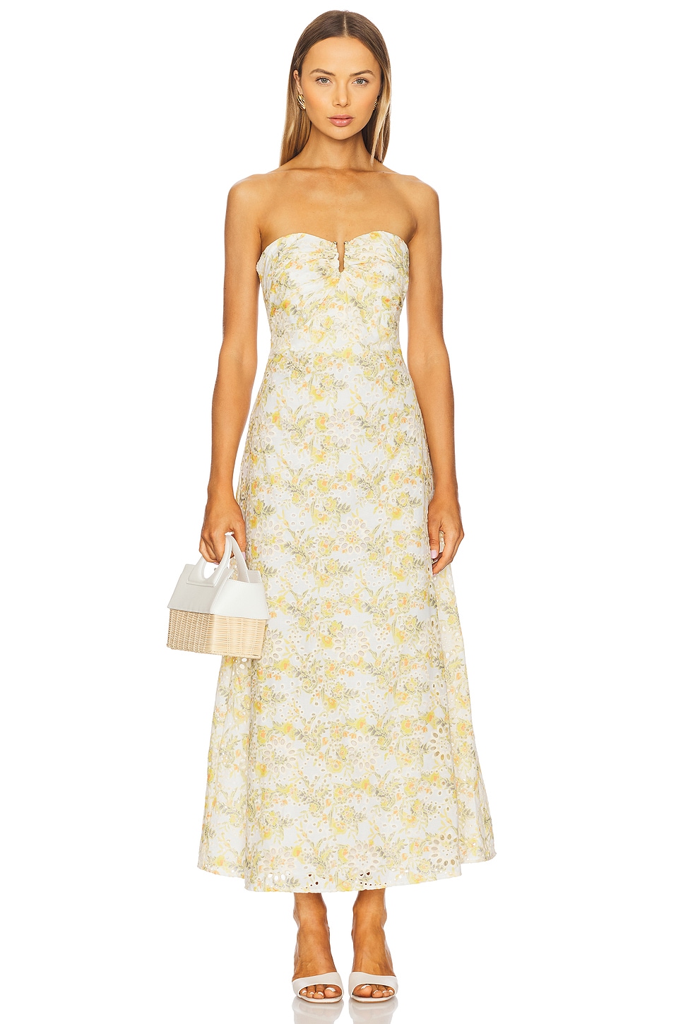 Lora Broderie Maxi Dress - luluinthesky
