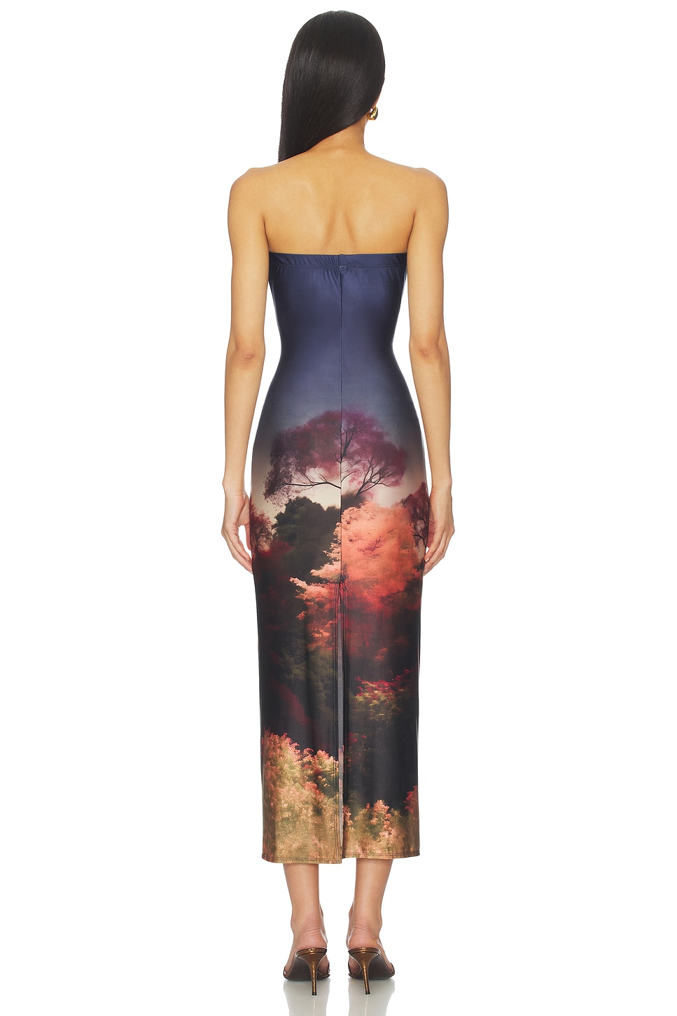 Enigma Strapless Slim Midi Dress - luluinthesky