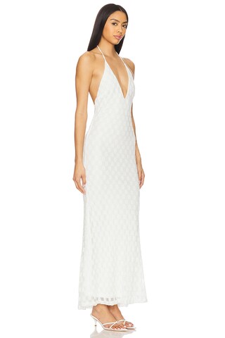x REVOLVE Adoni Halter Mesh Midi Dress - luluinthesky