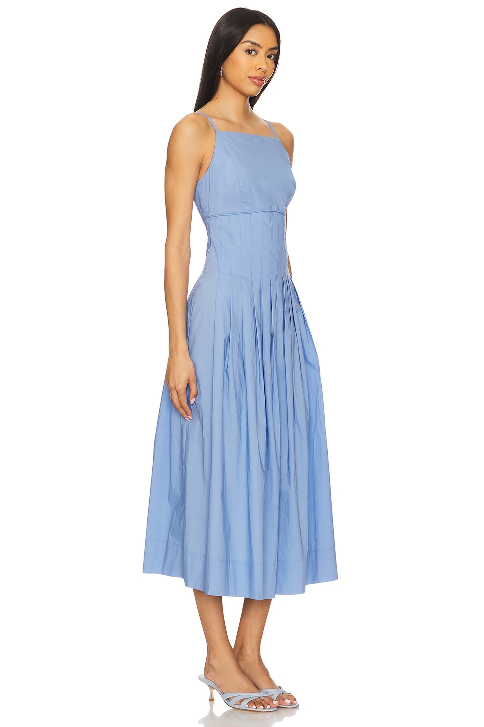 Avalon Square Neck Midi Dress - luluinthesky