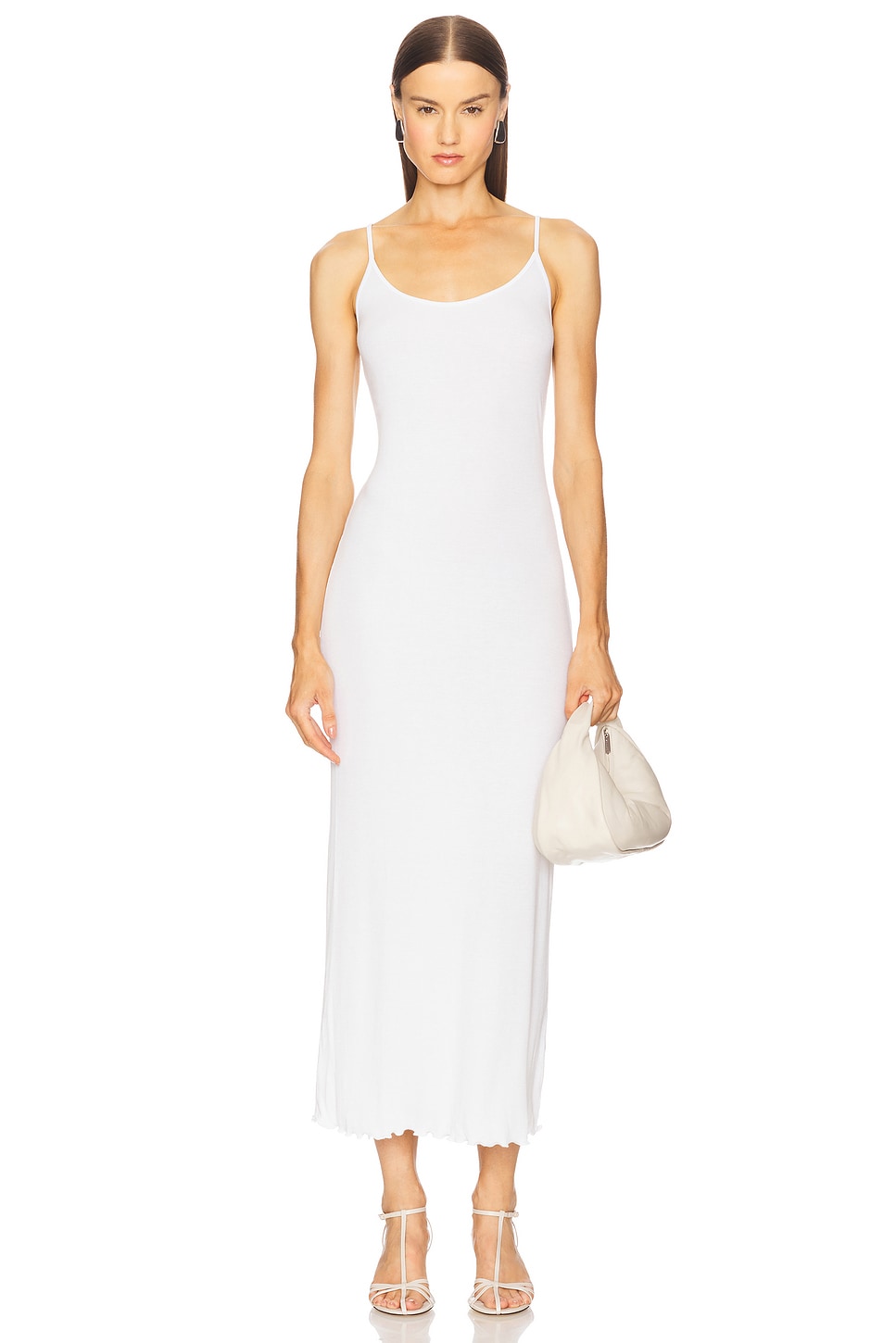 Silk Rib Lettuce Edge Dress - luluinthesky