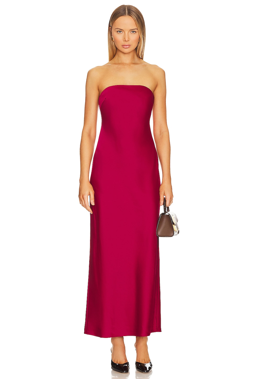 Esme Strapless Maxi Dress - luluinthesky
