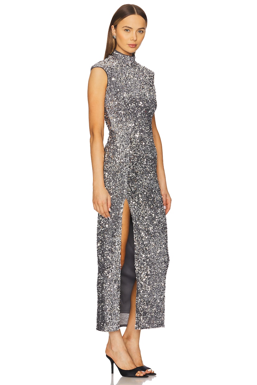 Kelso Velvet Sequin Maxi Dress - luluinthesky