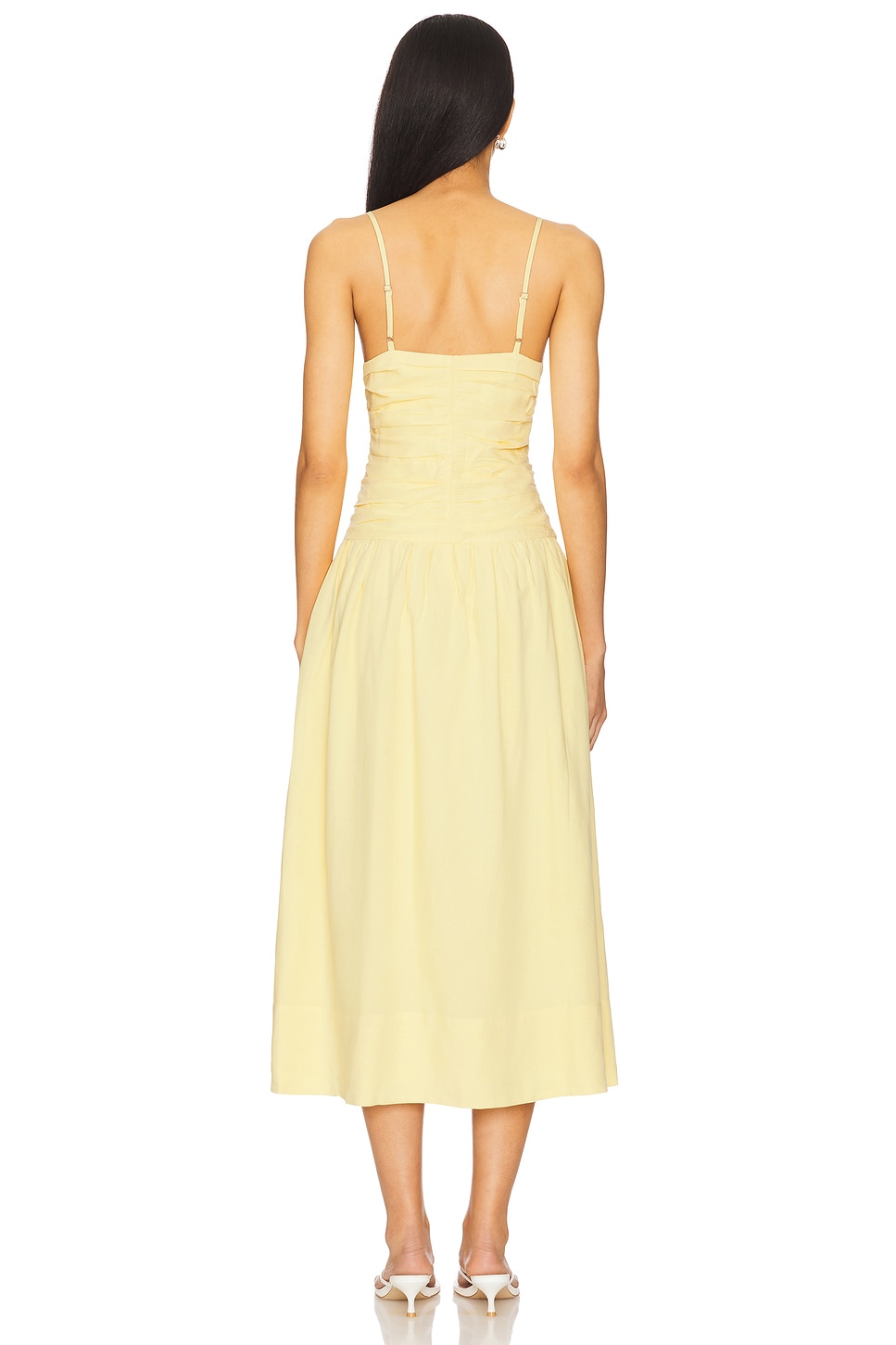 Ophelia Ruched Midi Dress - luluinthesky