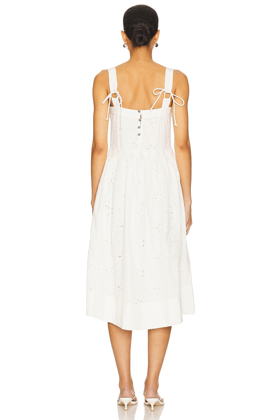 Primavera Eyelet Midi Dress - luluinthesky