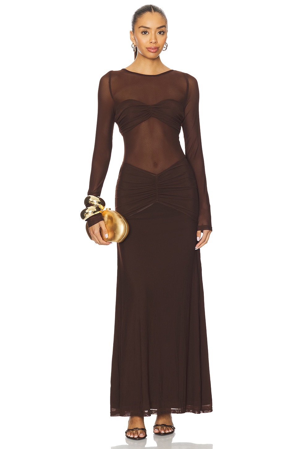 Romy Ruched Maxi Dress - luluinthesky