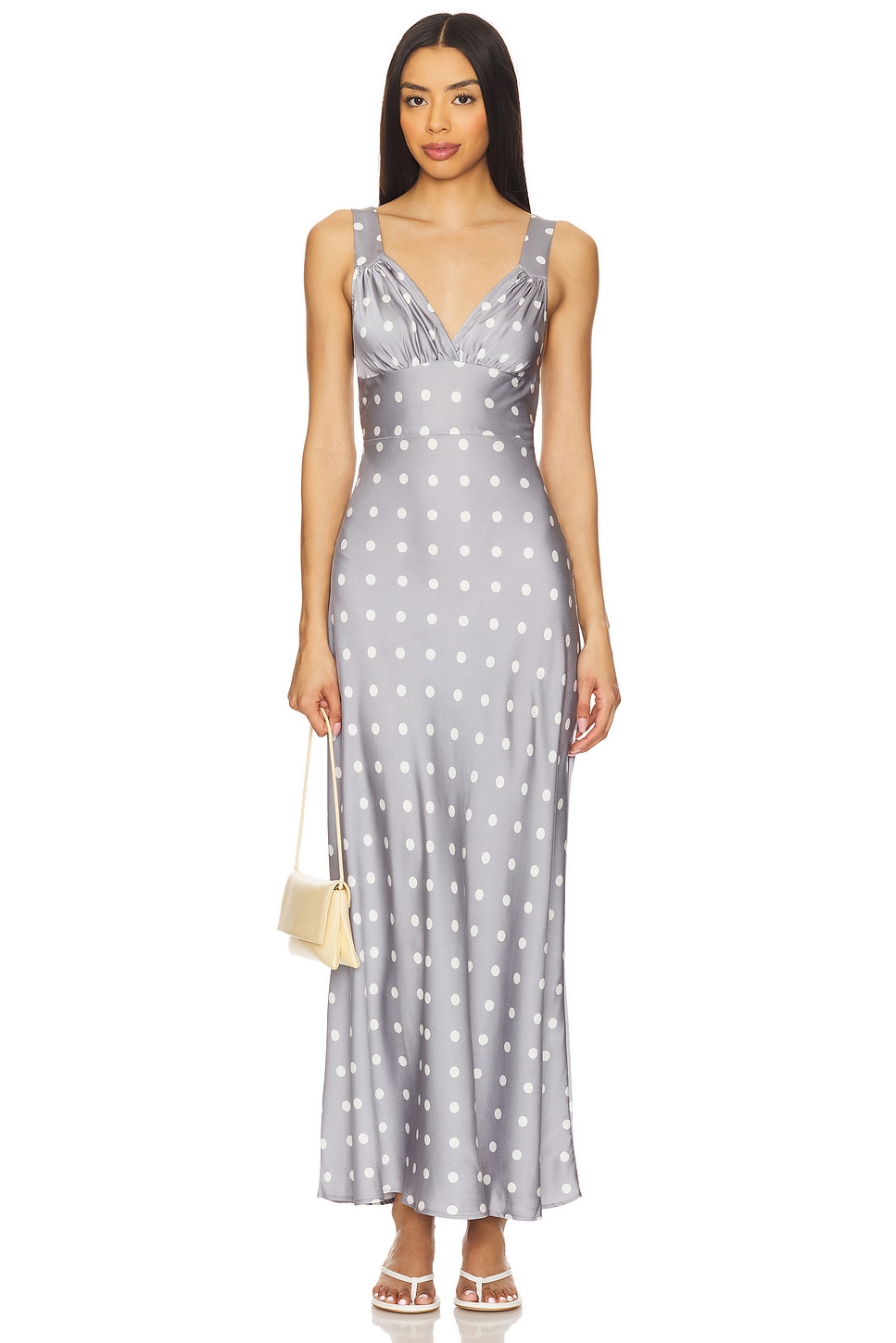 Ruched Cup Slip Maxi Dress - luluinthesky