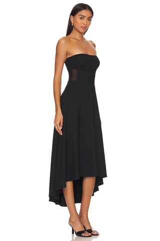 Mesh Strapless Midi Dress - luluinthesky