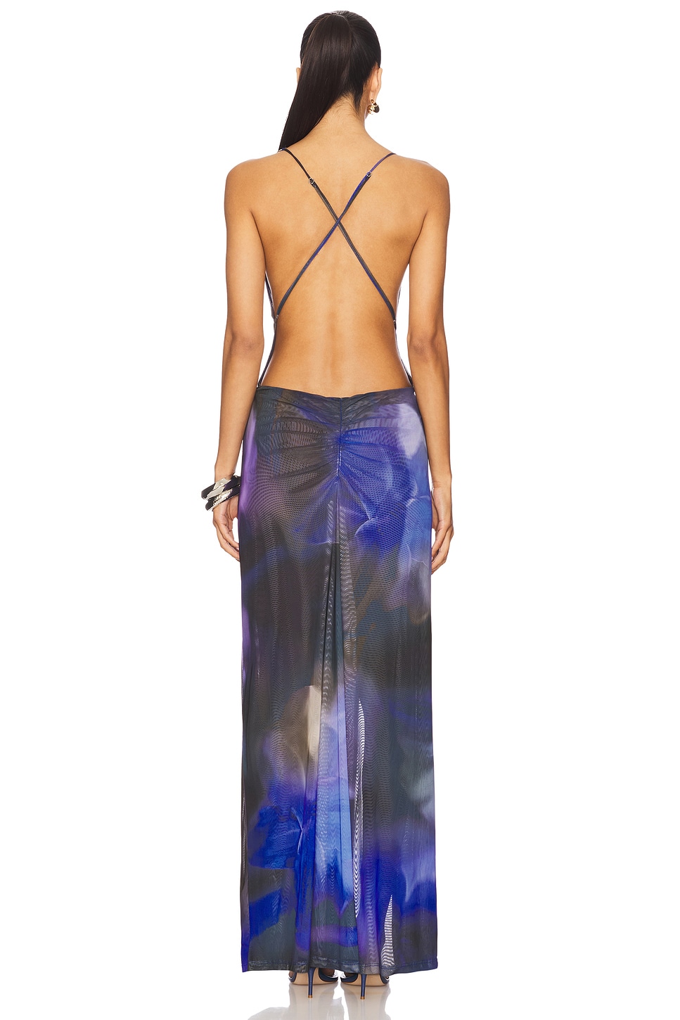 Sedona Blue Floral Maxi Dress - luluinthesky