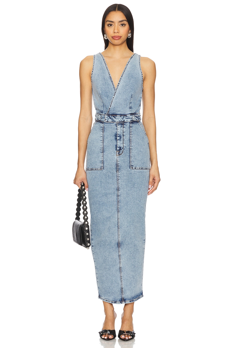 Fit For Success V-neck Maxi Dress - luluinthesky