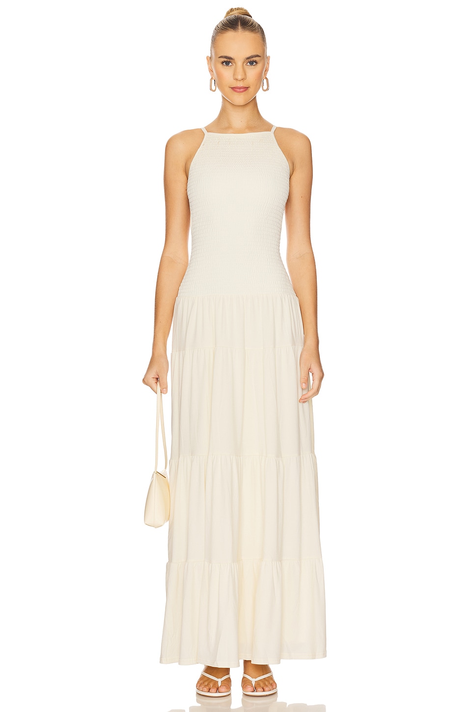 Smocked Drop Waist Maxi Dress - luluinthesky