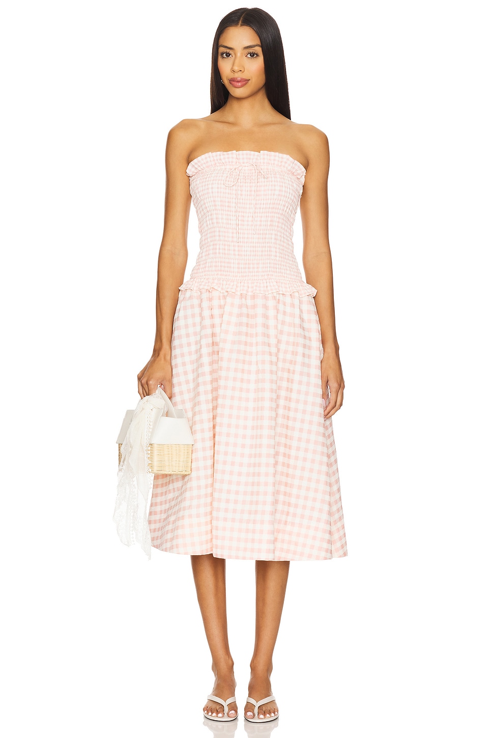 Petal Gingham Midi Dress - luluinthesky
