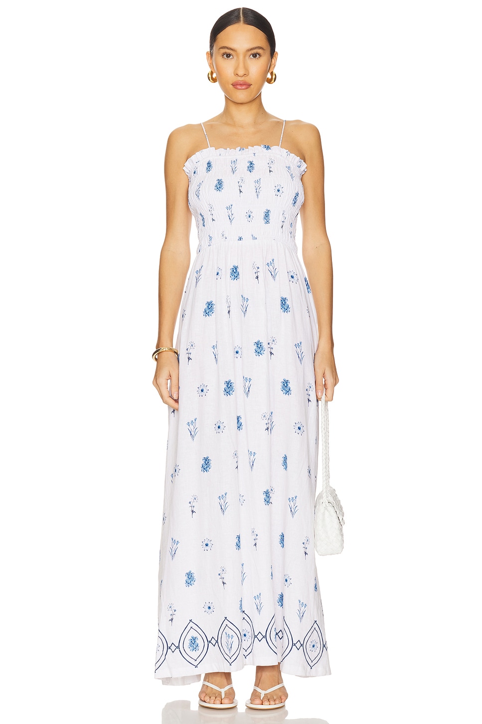 Shirred Maxi Dress - luluinthesky