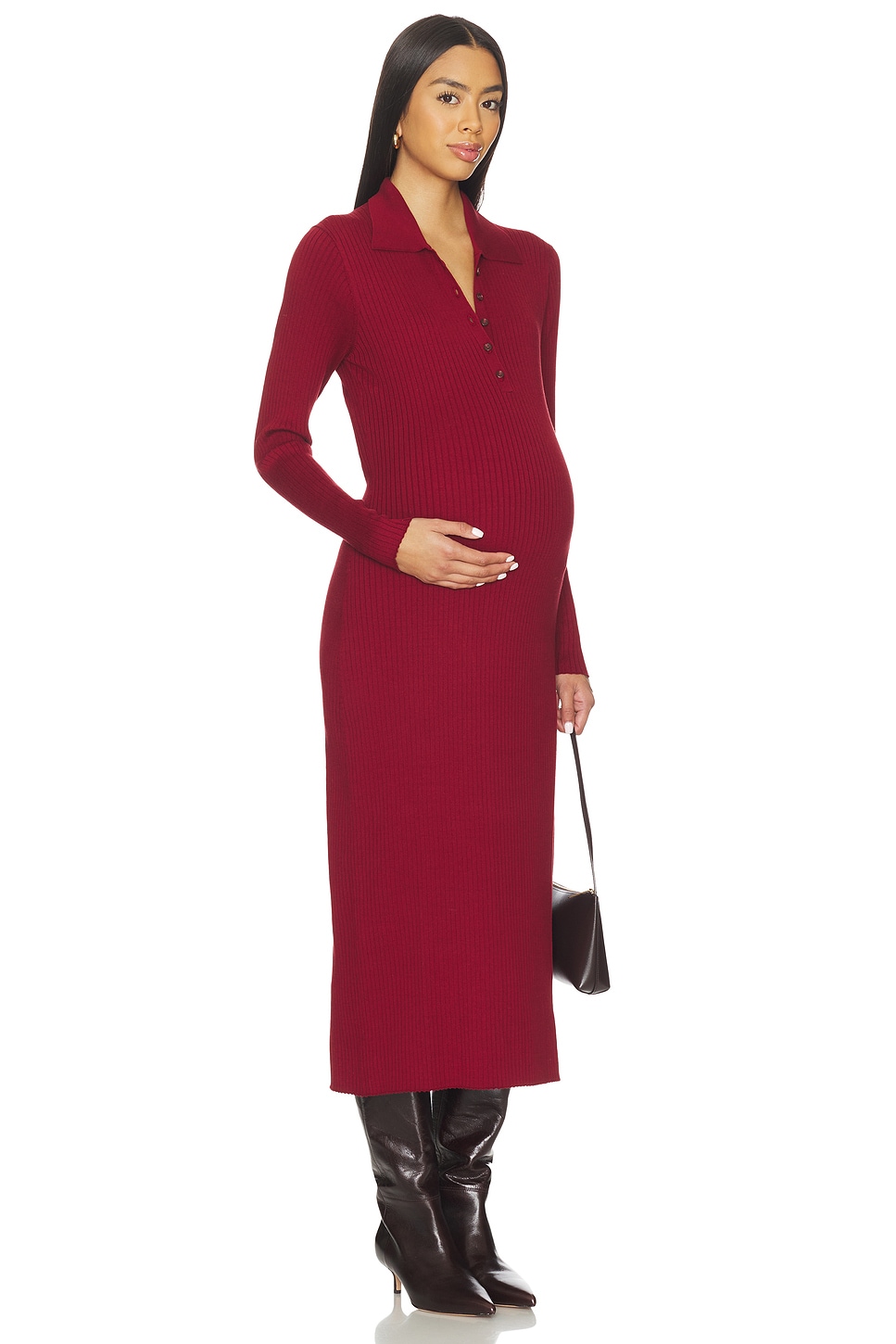 The Averie Polo Rib Sweater Dress - luluinthesky